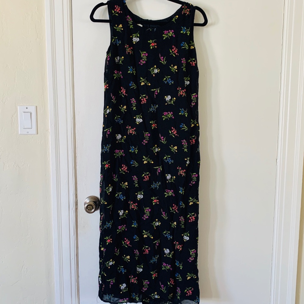Vintage Floral Midi/Maxi Dress 🌸